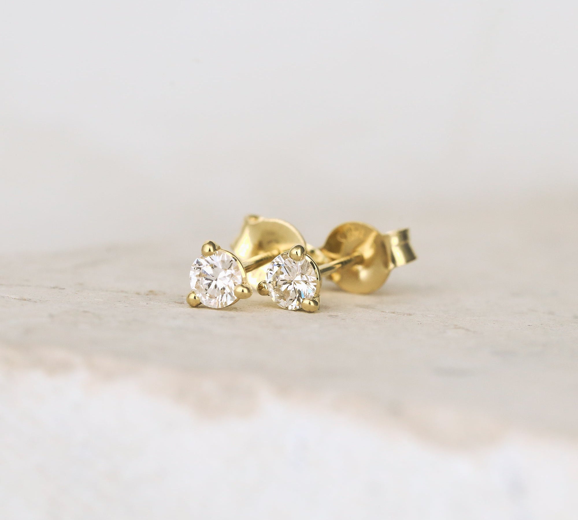 0.70 TCW Round Cut Moissanite Stud Earrings