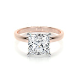 3.0 CT Princess Solitaire CVD F/VS2 Diamond Engagement Ring 31