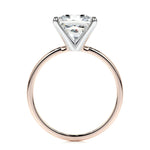 3.0 CT Princess Solitaire CVD F/VS2 Diamond Engagement Ring 32