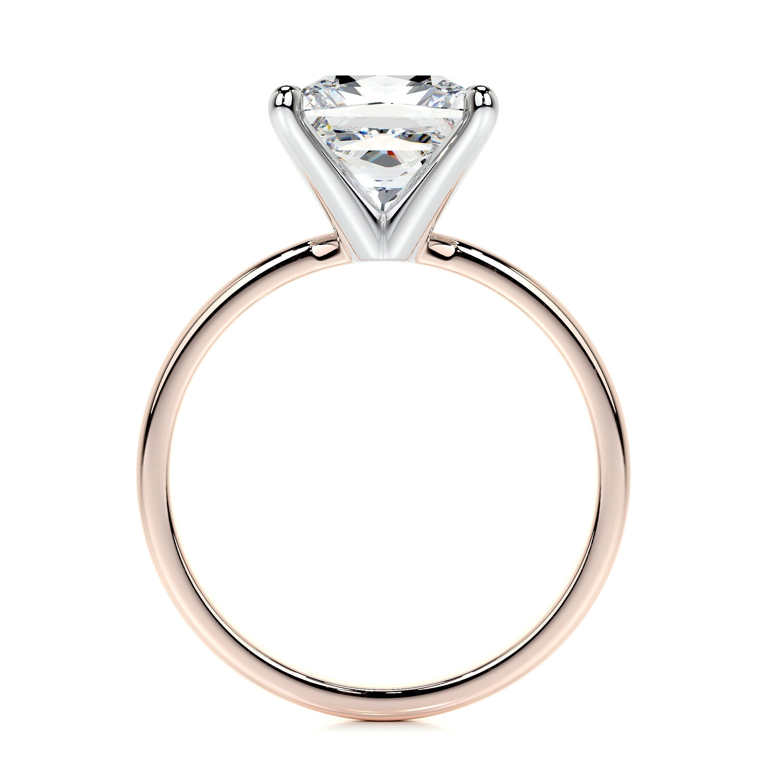 3.0 CT Princess Solitaire CVD F/VS2 Diamond Engagement Ring 21