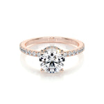 1.50 CT Round Hidden Halo CVD E/VS2 Diamond Engagement Ring 13