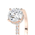 1.50 CT Round Hidden Halo CVD E/VS2 Diamond Engagement Ring 14