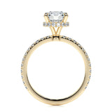 1.50 CT Round Hidden Halo CVD E/VS2 Diamond Engagement Ring 9