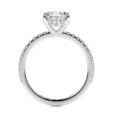 1.50 CT Oval Hidden Halo CVD D/VS2 Diamond Engagement Ring 5