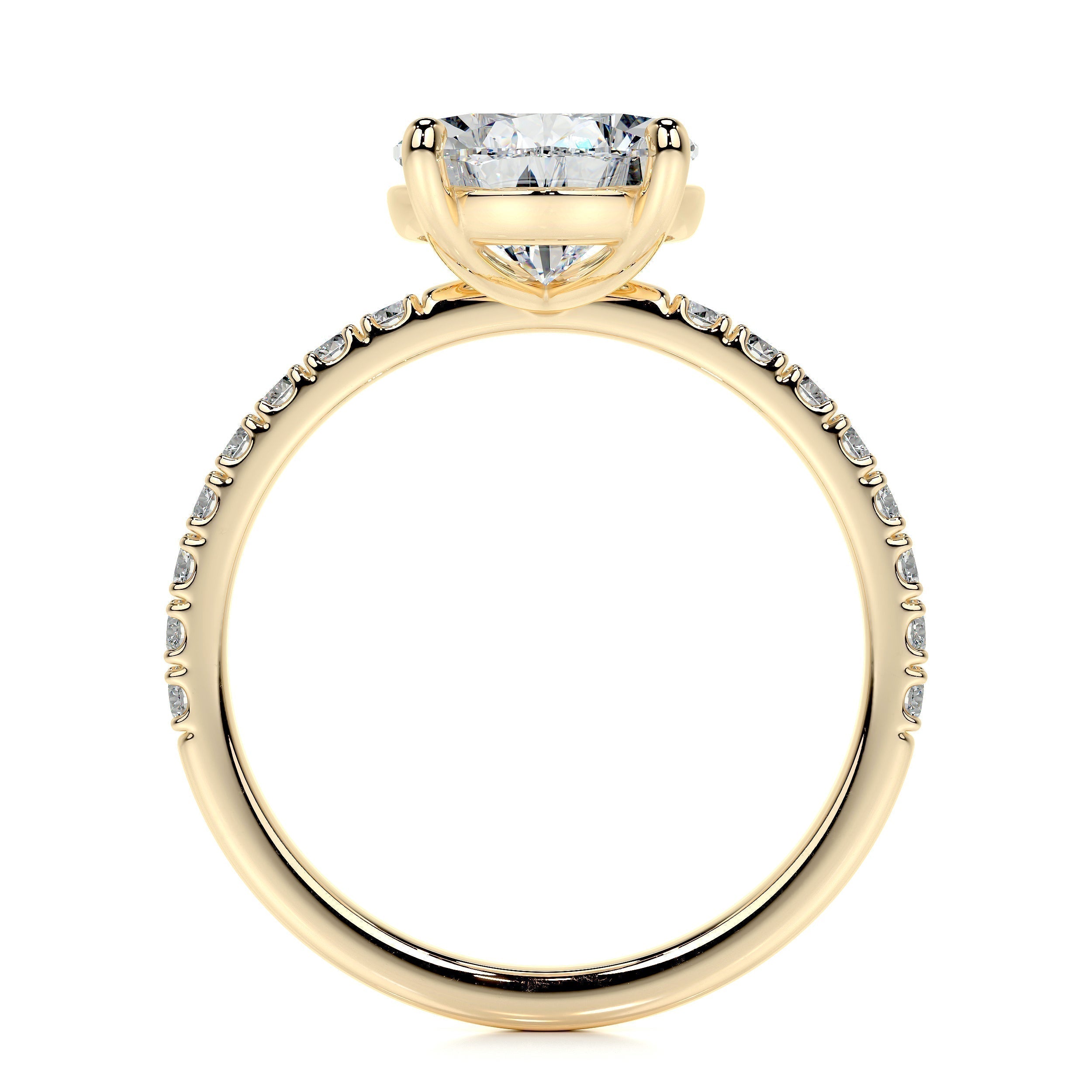 5.0 CT Pear Solitaire CVD F/VS2 Diamond Engagement Ring 12