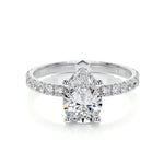 1.50 CT Pear Solitaire CVD E/VS2 Diamond Engagement Ring 25