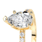 1.50 CT Pear Solitaire CVD E/VS2 Diamond Engagement Ring 26