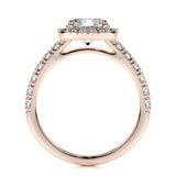 1.50 CT Round Halo CVD D/VS1 Diamond Engagement Ring 17