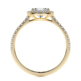 1.50 CT Pear Halo CVD F/VS2 Diamond Engagement Ring 12