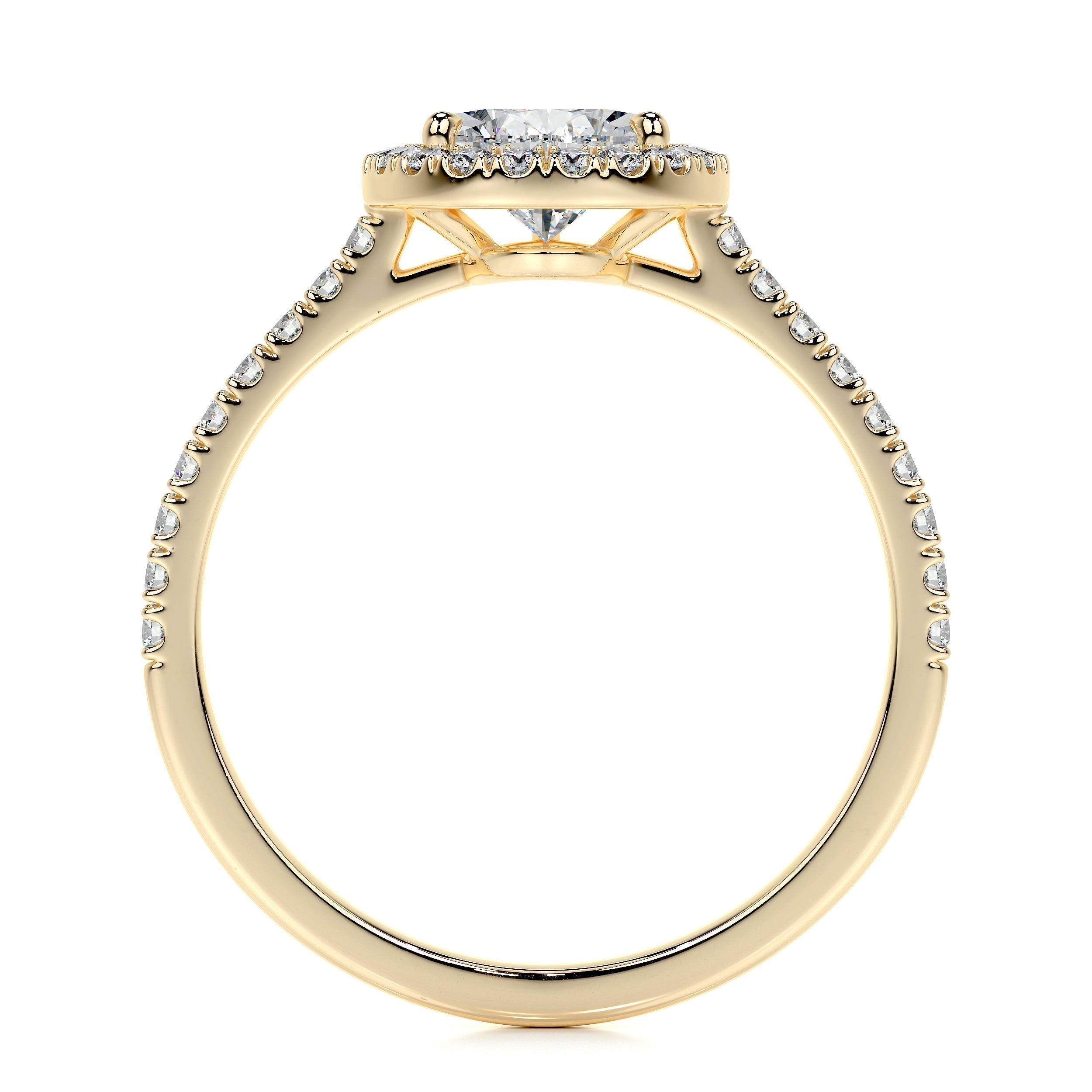 1.50 CT Pear Halo CVD F/VS2 Diamond Engagement Ring 12