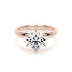 2.0 CT Round Solitaire CVD E/VS2 Diamond Engagement Ring 53