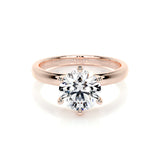 2.0 CT Round Solitaire CVD E/VS2 Diamond Engagement Ring 13