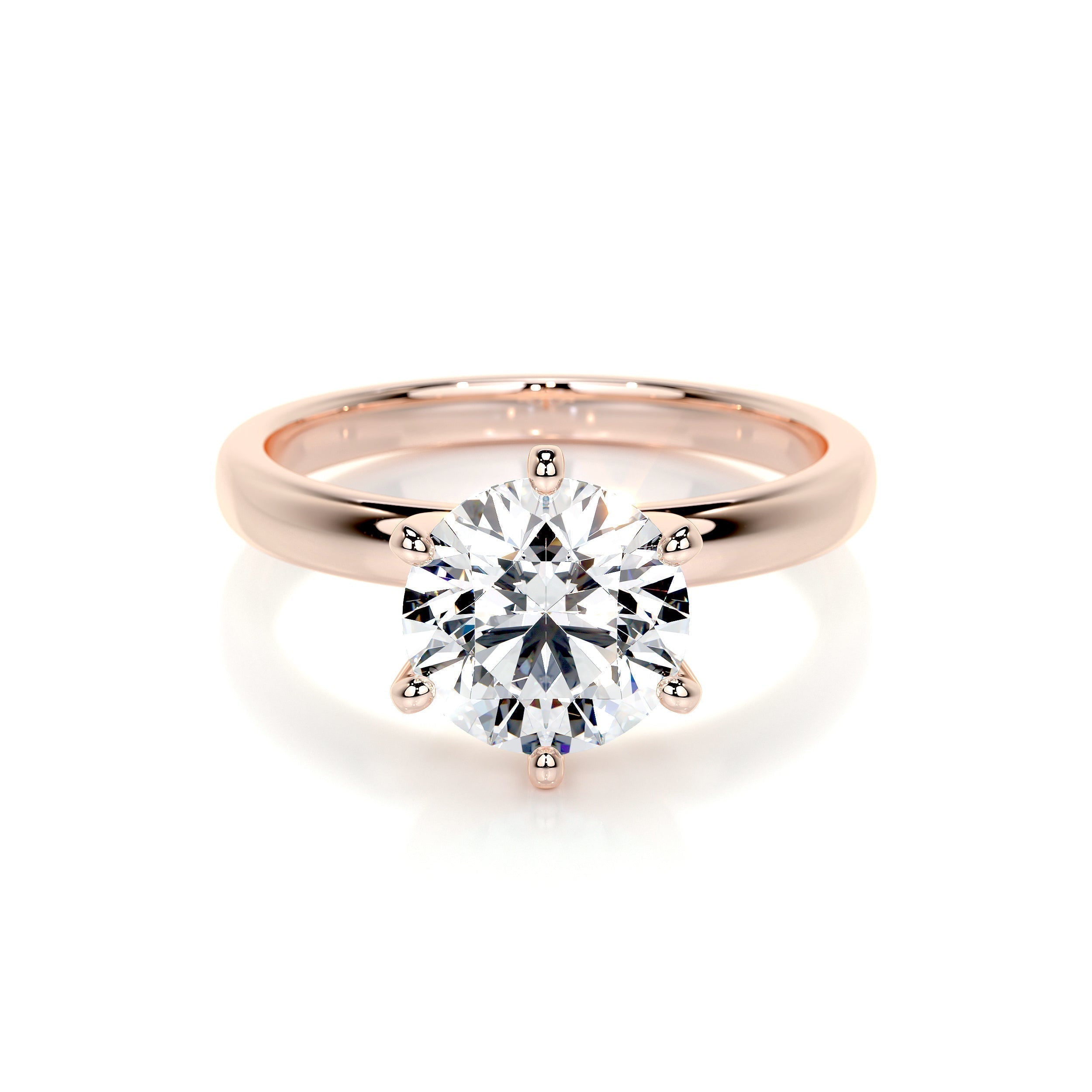 2.0 CT Round Solitaire CVD E/VS2 Diamond Engagement Ring 13