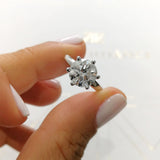 2.0 CT Round Solitaire CVD E/VS2 Diamond Engagement Ring 15