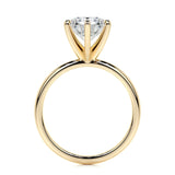 2.0 CT Round Solitaire CVD E/VS2 Diamond Engagement Ring 10