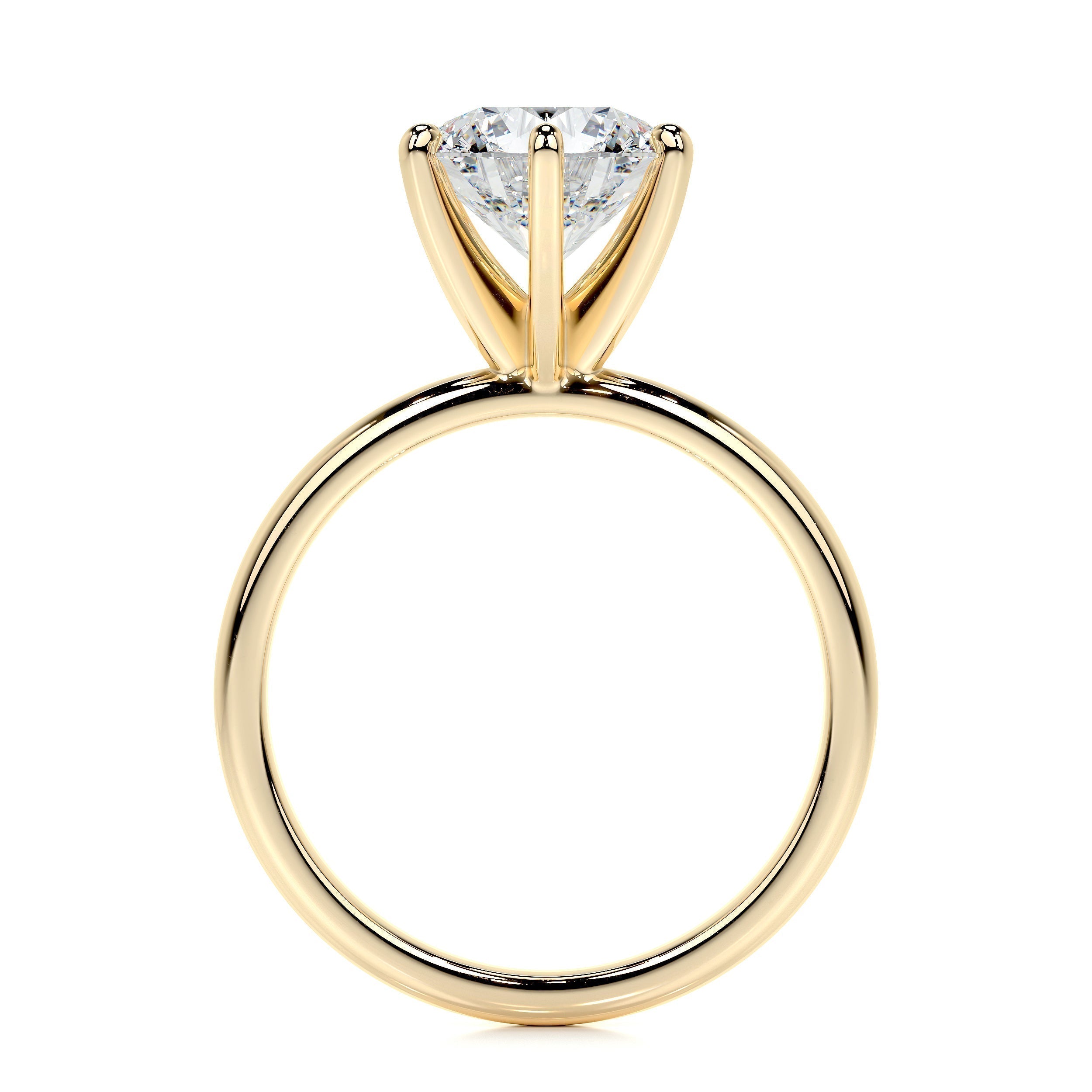 2.0 CT Round Solitaire CVD E/VS2 Diamond Engagement Ring 10
