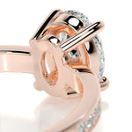1.0 CT Oval Solitaire CVD F/SI1 Diamond Engagement Ring 15