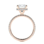 2.0 CT Cushion Hidden Halo CVD E/VS1 Diamond Engagement Ring 15