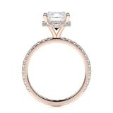 2.0 CT Cushion Hidden Halo CVD E/VS1 Diamond Engagement Ring 15