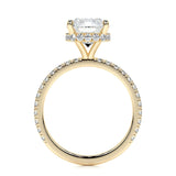 2.0 CT Cushion Hidden Halo CVD E/VS1 Diamond Engagement Ring 10