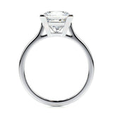 3.0 CT Princess Solitaire CVD F/VS2 Diamond Engagement Ring 6