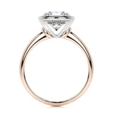 3.0 CT Round Bezel CVD F/SI1 Diamond Engagement Ring 16