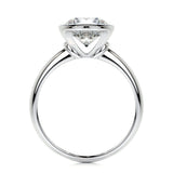3.0 CT Round Bezel CVD F/SI1 Diamond Engagement Ring 7