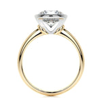 3.0 CT Round Bezel CVD F/SI1 Diamond Engagement Ring 11