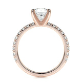 1.0 CT Princess Solitaire CVD D/VS1 Diamond Engagement Ring 15