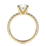 1.0 CT Princess Solitaire CVD D/VS1 Diamond Engagement Ring 11
