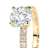 1.50 CT Round Solitaire CVD F/VS1 Diamond Engagement Ring 10