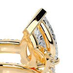 1.50 CT Pear Solitaire CVD F/VS Diamond Bridal Ring Set 8