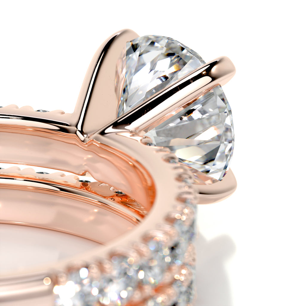 1.50 CT Round Solitaire CVD F/VS Diamond Bridal Ring Set 15