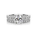 1.50 CT Round Solitaire CVD F/VS Diamond Bridal Ring Set 1