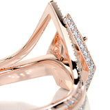 1.50 CT Pear Halo CVD F/VS Diamond Bridal Ring Set 15