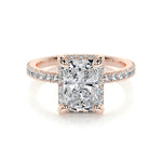 2.0 CT Radiant Hidden Halo CVD E/VS2 Diamond Engagement Ring 10