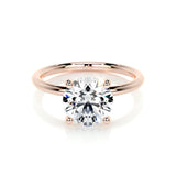 2.0 CT Round Solitaire CVD E/VS2 Diamond Engagement Ring 11