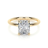 2.0 CT Radiant Solitaire CVD E/VS2 Diamond Engagement Ring 7
