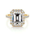 1.50 CT Emerald Halo CVD D/VS1 Diamond Engagement Ring 7