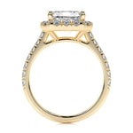 1.50 CT Emerald Halo CVD D/VS1 Diamond Engagement Ring 16