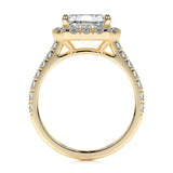 1.50 CT Emerald Halo CVD D/VS1 Diamond Engagement Ring 16