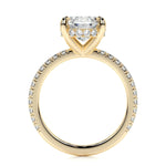 2.0 CT Oval Hidden Halo CVD E/VS2 Diamond Engagement Ring 9