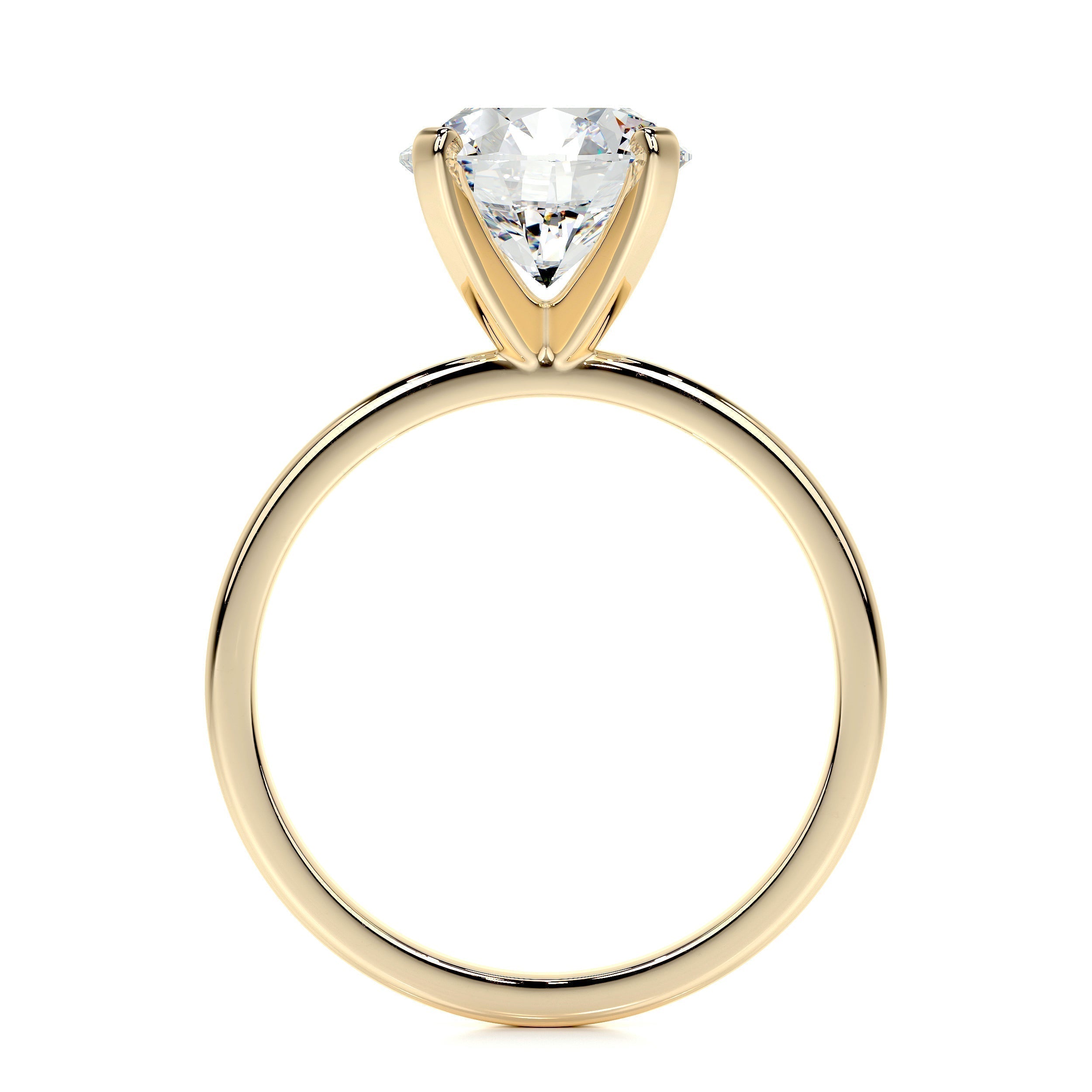 2.0 CT Round Solitaire CVD E/VS2 Diamond Engagement Ring 48
