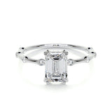 1.50 CT Emerald Solitaire CVD E/VS1 Diamond Engagement Ring 1