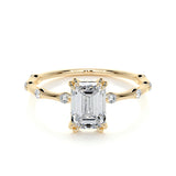 1.50 CT Emerald Solitaire CVD E/VS1 Diamond Engagement Ring 7