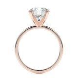 3.0 CT Princess Solitaire CVD F/VS2 Diamond Engagement Ring 18