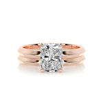 2.0 CT Radiant Solitaire CVD F/VS Diamond Bridal Set 13