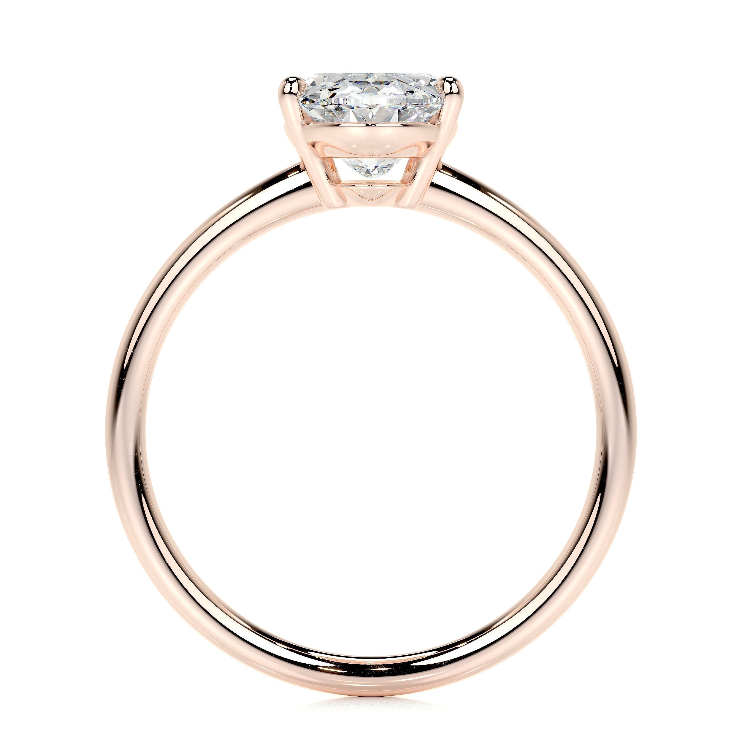 2.0 CT Oval Solitaire CVD E/VS2 Diamond Engagement Ring 14