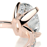 2 CT Oval Solitaire CVD F/VS2 Diamond Engagement Ring 11