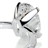 2 CT Oval Solitaire CVD F/VS2 Diamond Engagement Ring 2